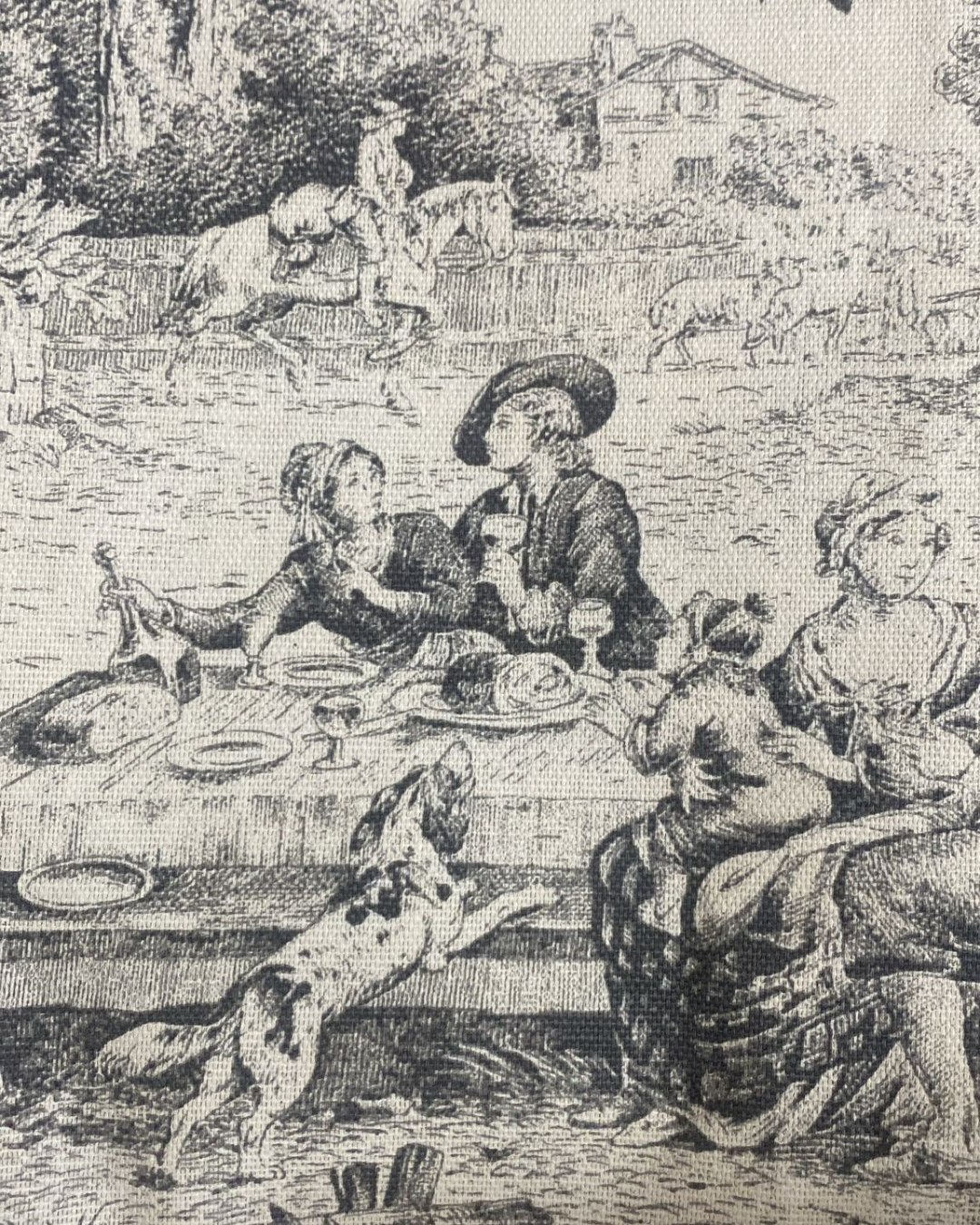 Orsetto Toile de jouy in cotone e piquet