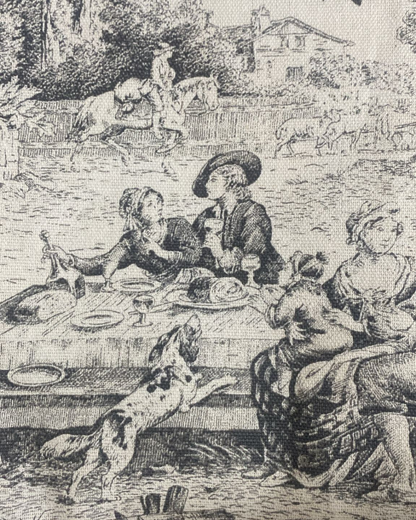 Orsetto Toile de jouy in cotone e piquet